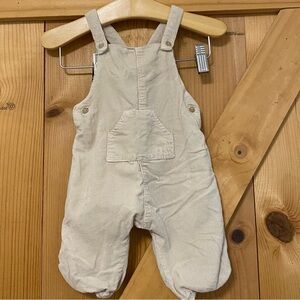 Zara Baby Cream Corduroy Overalls